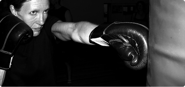 Martial arts pad training at Fighting Spirit